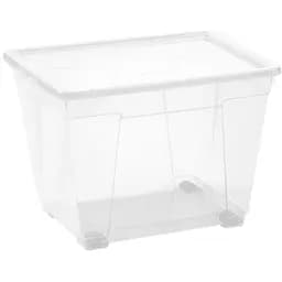 Контейнер Plastmeccanica Easy прямокутний 20 л на колесах прозорий (00-00020078)