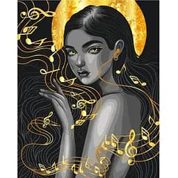 Картина за номерами Art Craft Колір музики з металізованими фарбами 40х50 см (10111-AC)