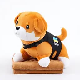 Игрушка-подушка Пес Патрон с пледом 110x140 см детский коричневый плюшевый плед игрушка подушка детская ТМ COLORFUL HOME 509-6BR