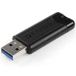 USB флеш накопичувач Verbatim 32GB PinStripe Black USB 3.0 (49317) - мініатюра 4