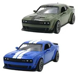 Автомодель TechnoDrive Dodge Challenger SRT Jailbreak 2022 синій, зелений (250949)