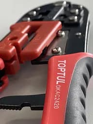 Кліщі для обтискання та зачищення дротів (RJ11/RJ12/RJ45) із тріскачкою TOPTUL DKAC2420 - мініатюра 4