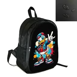 Рюкзак міський/шкільний 38×28см з принтом Дональд Дак дитячий, підлітковий, спортивний (4125)