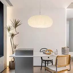 Підвісний світильник з білим фігурним абажуром Ø 38 см | Арт. SG 28-450 | Line F