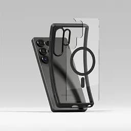 Прозорий чохол Ringke Fusion Bold Magnetic Magsafe Black для Samsung S25 Ultra - мініатюра 6