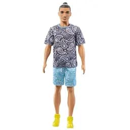 Лялька Barbie Кен Модник в футболці з візерунком пейслі, 31,5 см (HPF80) - мініатюра 3