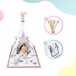 Розвиваючий килимок-намет 3 в 1 Kinderkraft Tippy (00-00304277) - мініатюра 7