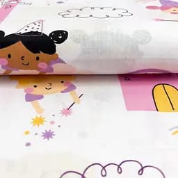 Дитяча постільна білизна в ліжечко FAIRIES CS3, фіолетовий (FairiesRainbowPalace_11Honey_140) - мініатюра 10
