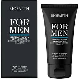 Шампунь-гель для волосся та тіла Bioearth For Men Invigorating Shower Shampoo освіжаючий 200 мл