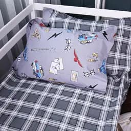 Простыня MirSon Poplin Line Kids 08 Harry Potter 110х160 см серая (2200009719615)