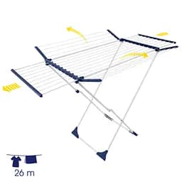 Сушилка для білизни підлогова Casa Si eFlex Ultra 26 м сталь Білий - мініатюра 4