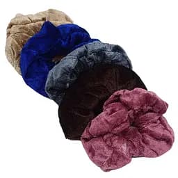 Дитячі резинки для волосся об'ємні La-beauty 0304-214 велюрові 12 штук