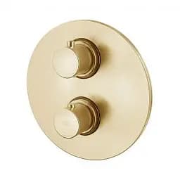 Термостат для душу на 3 споживача Paffoni Light honey gold brushed LIQ019HGSP, Золотий