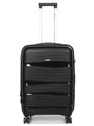 Валіза середня M поліпропілен Worldline Airtex 283 66×44×28см 80л Чорний - мініатюра 2