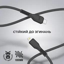 Кабель ArmorStandart AR88 Type-C to Lightning 3A 1m Black (ARM65287) - мініатюра 2