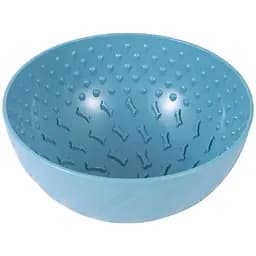 Миска WahoPet для собак для замедленного кормления, пластиковая, 200 мл, голубая (WA00017)