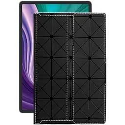 Чехол StatusCASE из экокожи для планшета Lenovo Pad Pro 2021 Черный ромб