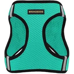 Шлея для собак Bronzedog Mesh Vest, розмір L, 43х53 см, ментолова - мініатюра 2