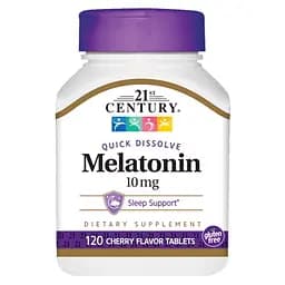 Натуральна добавка 21st Century Melatonin 10 mg, 120 таблеток