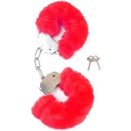 Наручники Fetish B - Series Furry Cuffs (червоний)