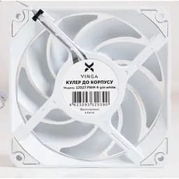 Кулер до корпусу Vinga (12027 PWM 4-pin white ОЕМ) - мініатюра 3