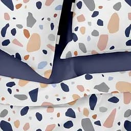 Комплект постільної білизни Cosas Gemstones CS7 Євро рожевий (StoneRoseGreyWhite_DarkBlue_200) - мініатюра 3