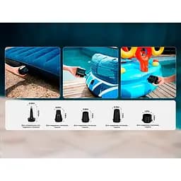 Портативний повітряний насос Flextail Evo Pump 3, 1000 л/хв, помаранчевий - мініатюра 6