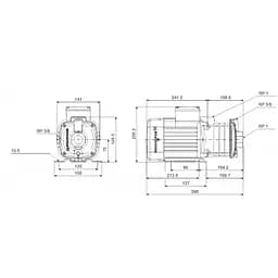 Поверхневий насос Grundfos CM 3-6 A-R-A-E-AQQE C-A-A-N (96807025) - мініатюра 2