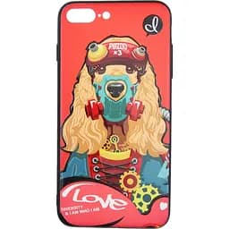 Чохол-накладка PUZOO TPU with UV Printing Punk Phone iPhone 7 Plus/8 Plus Red