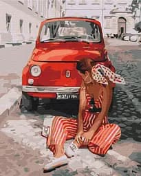 Картина по номерам на подрамнике Brushme Лето в красном