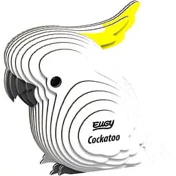 Збірна 3Д модель Eugy Зоопарк Папуга Какаду (XEG-028)