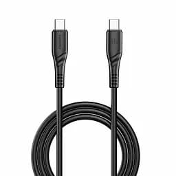 Кабель Winso Pro Type-C to Type-C 60W PVC 1м черный(221105B)