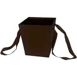 Подарочная коробка UFO Flowers 18x17x17 см коричневая (W3119 BROWN BOX Flowers)