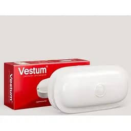 Светодиодный овальный светильник ЖКХ Vestum 15W 4500K 220V с датчиком движения 1-VS-7206