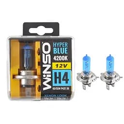 Галогеновая лампа Winso H4 12V 60/55W P43t-38 Set Hyper Blue 4200K (712450)