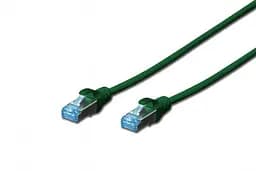 Патч-корд CAT 5e SF-UTP, Cu, PVC AWG 26/7, довжина 0,5 м, колір зелений DK-1531-005/G DIGITUS by ASSMANN