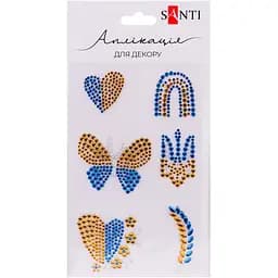 Аппликация из страз Santi Ukraine самоклеящихся 9.5х15.5 см (742986)