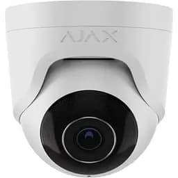 IP-камера Ajax дротова TurretCam, 5мп, 2.8мм, Poe, True WDR, IP 65, ІЧ 35м, аудіо, кут огляду 100° до 110°, купольна, біла