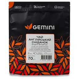 Чай черный Gemini Английский завтрак рассыпной 70 г