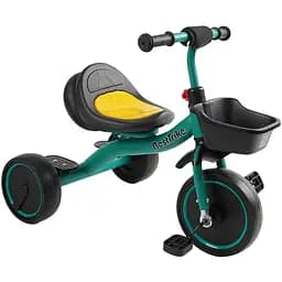 Дитячий триколісний велосипед Best Trike BS-47603 зі світлом і музикою зелений