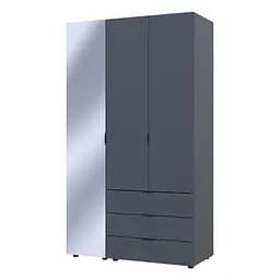 Шкаф для одежды Doros Гелар Графит 2ДСП/Зеркало 116.5х49.5х203.4 (42002155)