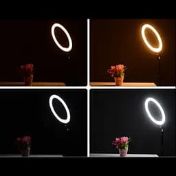 Кільцева LED-лампа 16 см селфі кільце для блогера СО ШТАТИВОМ - мініатюра 5