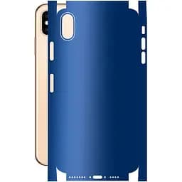 Защитная пленка StatusSKIN для Apple iPhone XS Max Корпус Винил Синий матовый