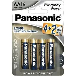Батарейка Panasonic AA Everyday Power x 6 (LR6REE/6B2F)