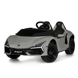 Електромобіль машина 24V10Ah 1x200W гумові колеса Bluetooth/USB шкіра сірий (M 6151AL-11 24V)