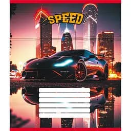 Зошит учнівський "Нічні вогні" Leader 012-520156L-5 в лінію, 12 аркушів