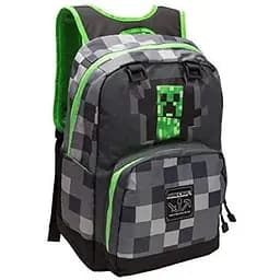Рюкзак Minecraft Creeper gray Майнкрафт Кріпер сірий RC01