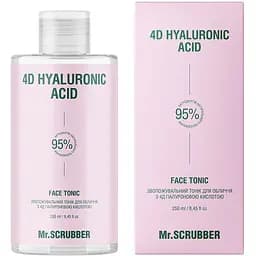 Зволожувальний тонік для обличчя Mr.Scrubber 4D Hyaluronic Acid 250 мл