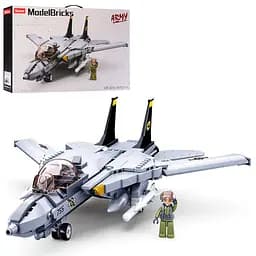Конструктор "Model Bricks": Військовий літак F14 404 деталі SLUBAN M38-B0755