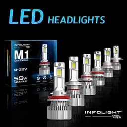 Комплект світлодіодних ламп Infolight M1 Dual Canbus H11 55W - мініатюра 5